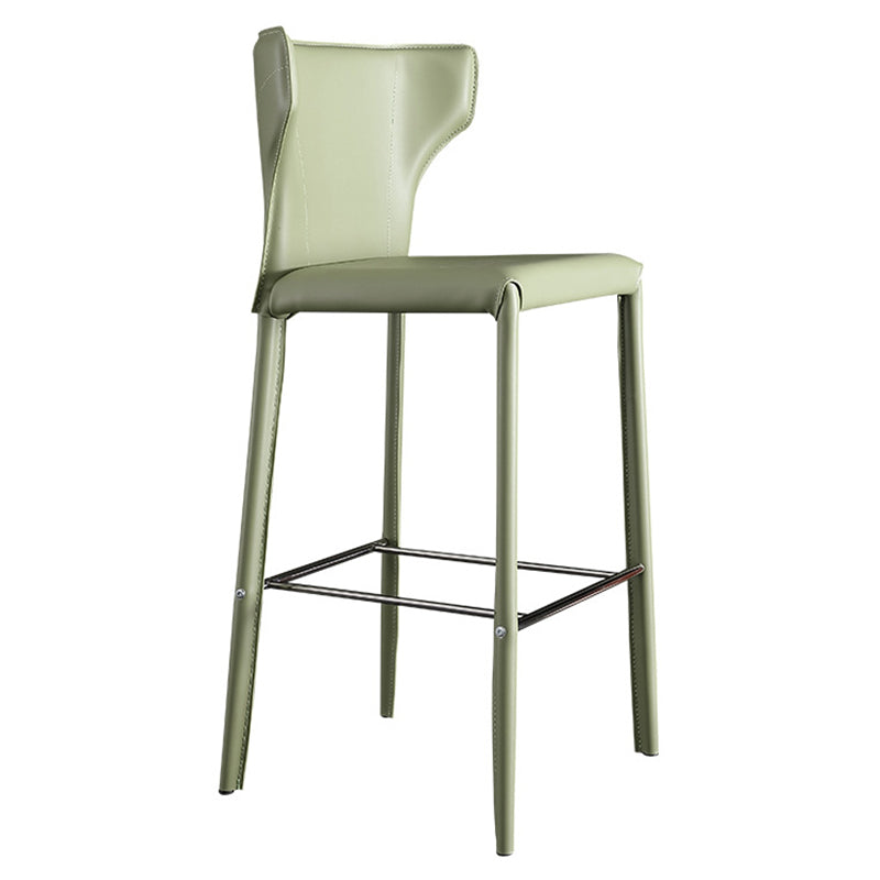 Glam Leather Counter Height Stools Low Back Bar Stools for Indoor Clearhalo 'Bar Furniture' 'Bar Stools' 'bar_stools' 'furn' 'furn_bar_stools' 'Furniture' 'Kitchen & Dining Furniture' 6373078