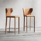 Glam Leather Counter Height Stools Low Back Bar Stools for Indoor Clearhalo 'Bar Furniture' 'Bar Stools' 'bar_stools' 'furn' 'furn_bar_stools' 'Furniture' 'Kitchen & Dining Furniture' 6373087
