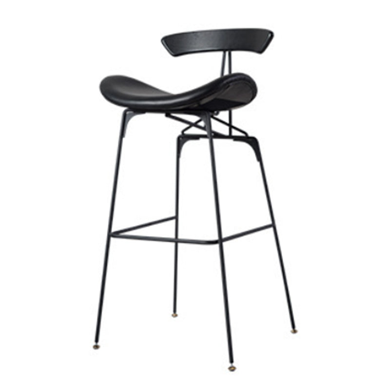 Glam Iron Counter Height Stools Cushion Barhocker für Bristol