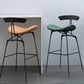 Glam Iron Counter Height Stools Cushion Barhocker für Bristol