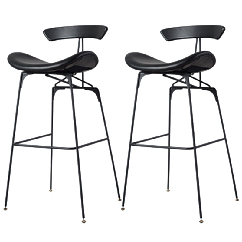 Glam Iron Counter Height Stools Cushion Barhocker für Bristol