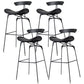 Glam Iron Counter Height Stools Cushion Barhocker für Bristol