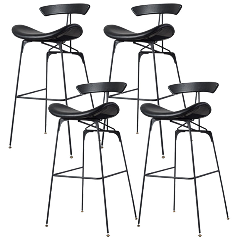 Glam Iron Counter Height Stools Cushion Barhocker für Bristol