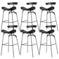 Glam Iron Counter Height Stools Cushion Barhocker für Bristol