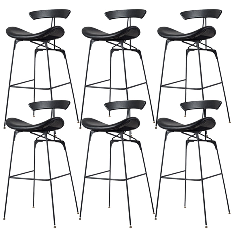 Glam Iron Counter Height Stools Cushion Barhocker für Bristol