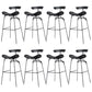 Glam Iron Counter Height Stools Cushion Barhocker für Bristol