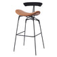 Glam Iron Counter Height Stools Cushion Barhocker für Bristol
