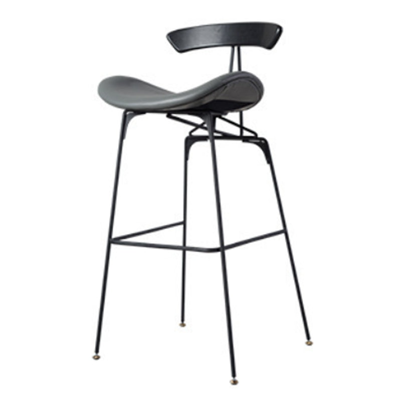 Glam Iron Counter Height Stools Cushion Barhocker für Bristol