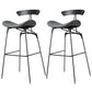 Glam Iron Counter Height Stools Cushion Barhocker für Bristol