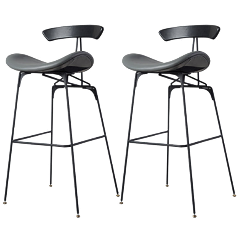 Glam Iron Counter Height Stools Cushion Barhocker für Bristol