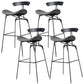 Glam Iron Counter Height Stools Cushion Barhocker für Bristol