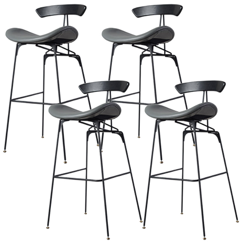Glam Iron Counter Height Stools Cushion Barhocker für Bristol