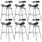 Glam Iron Counter Height Stools Cushion Barhocker für Bristol