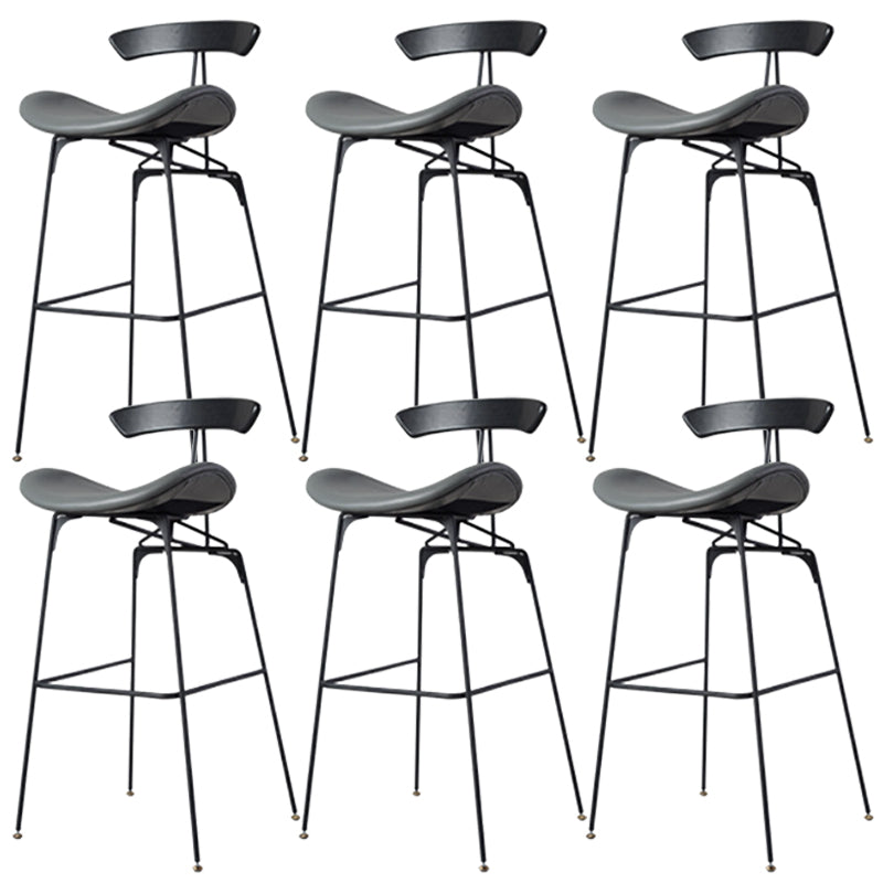 Glam Iron Counter Height Stools Cushion Barhocker für Bristol