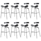 Glam Iron Counter Height Stools Cushion Barhocker für Bristol
