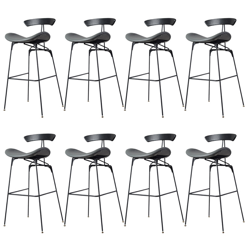 Glam Iron Counter Height Stools Cushion Barhocker für Bristol