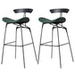 Glam Iron Counter Height Stools Cushion Barhocker für Bristol