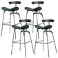 Glam Iron Counter Height Stools Cushion Barhocker für Bristol