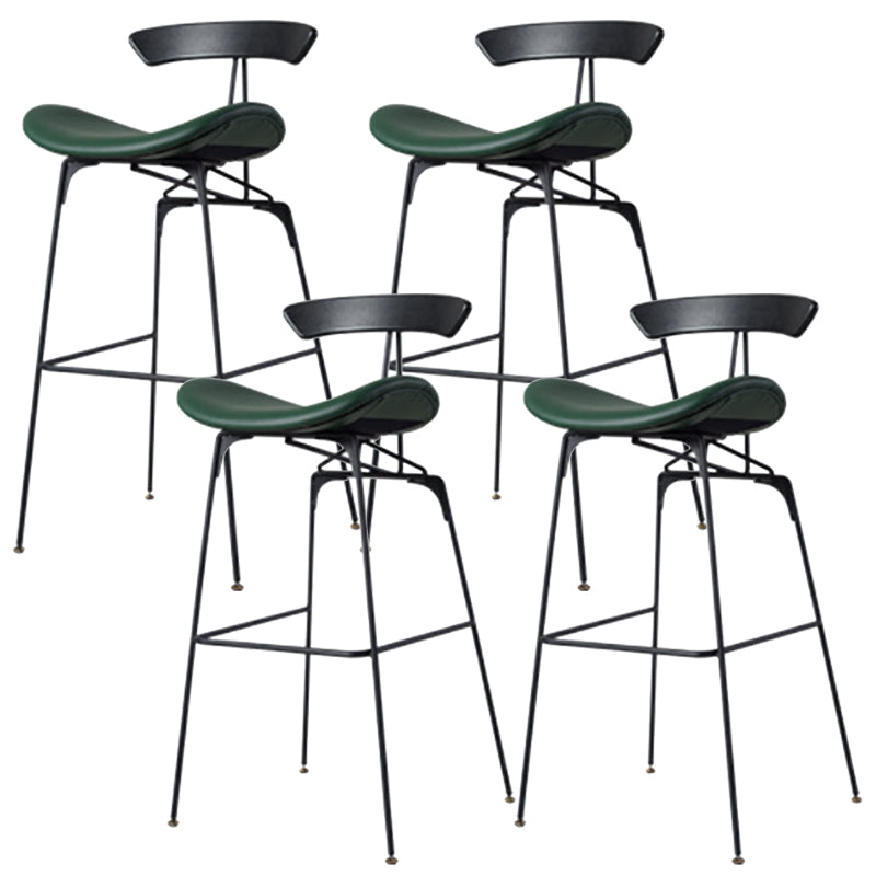 Glam Iron Counter Height Stools Cushion Barhocker für Bristol