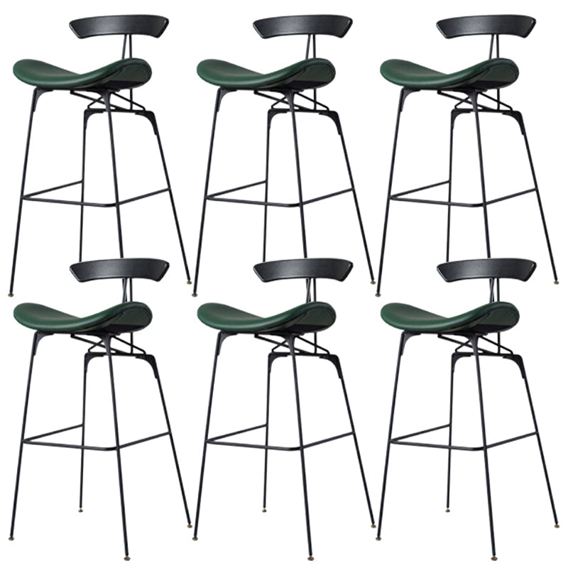 Glam Iron Counter Height Stools Cushion Barhocker für Bristol