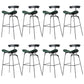 Glam Iron Counter Height Stools Cushion Barhocker für Bristol