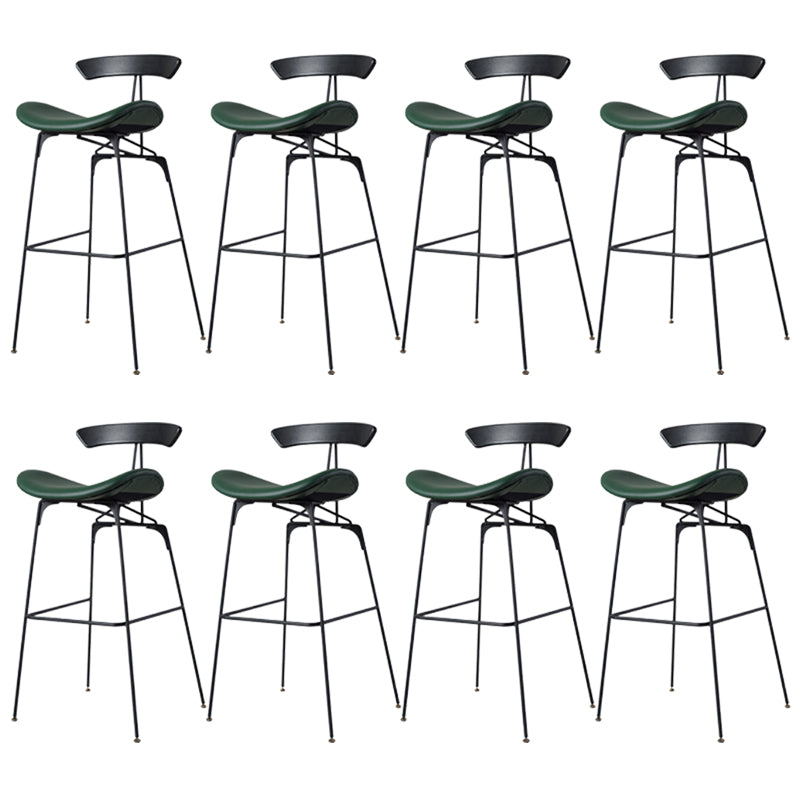 Glam Iron Counter Height Stools Cushion Barhocker für Bristol