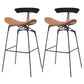 Glam Iron Counter Height Stools Cushion Barhocker für Bristol