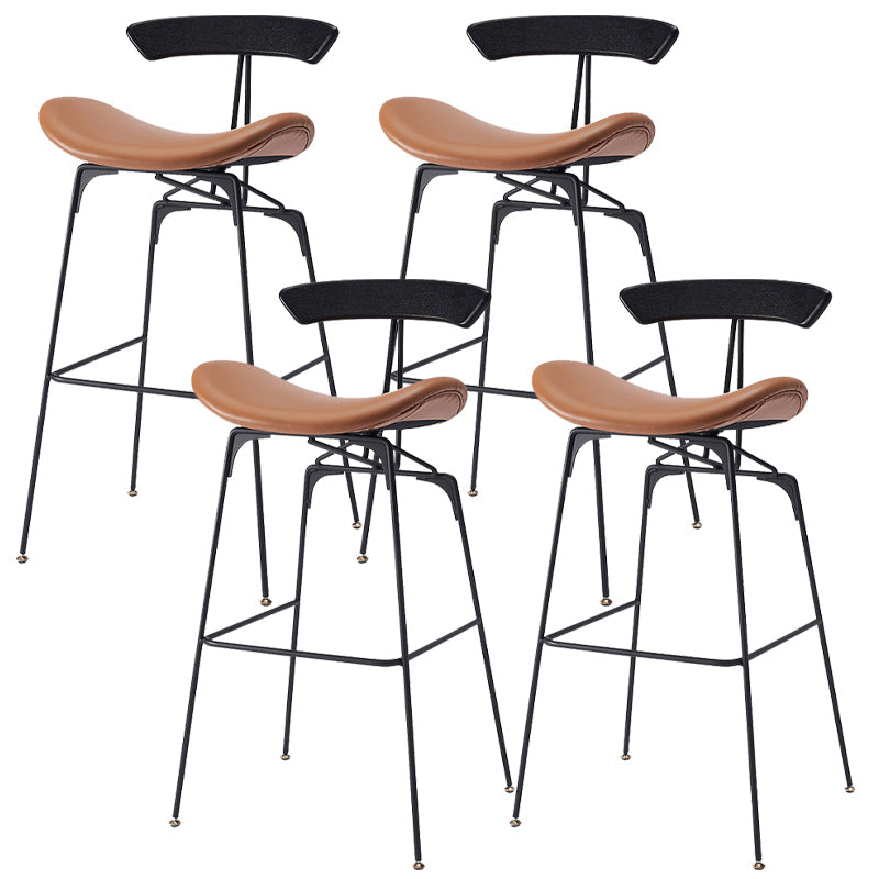 Glam Iron Counter Height Stools Cushion Barhocker für Bristol