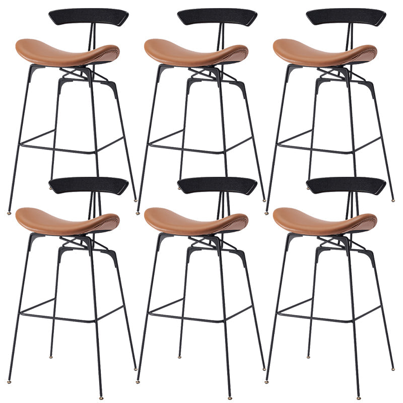 Glam Iron Counter Height Stools Cushion Barhocker für Bristol