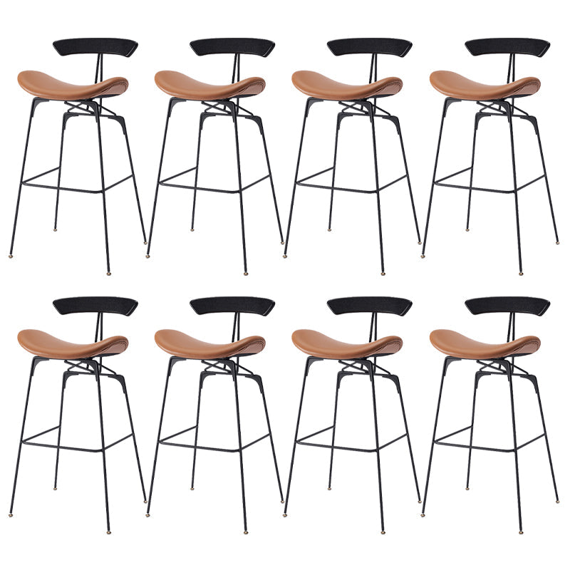 Glam Iron Counter Height Stools Cushion Barhocker für Bristol