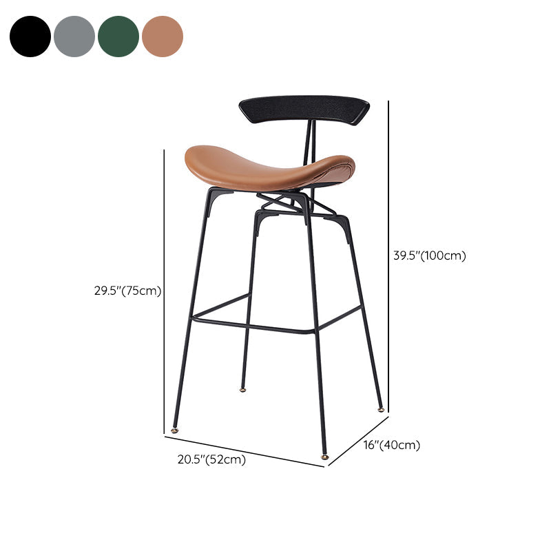 Glam Iron Counter Height Stools Cushion Barhocker für Bristol