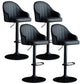 Industrial Metal Counter Height Stools Back Bar Stool for Living Room Black Black 4 Piece Set Clearhalo 'Bar Furniture' 'Bar Stools' 'bar_stools' 'furn' 'furn_bar_stools' 'Furniture' 'Kitchen & Dining Furniture' 6373161