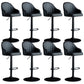 Industrial Metal Counter Height Stools Back Bar Stool for Living Room Black Black 8 Piece Set Clearhalo 'Bar Furniture' 'Bar Stools' 'bar_stools' 'furn' 'furn_bar_stools' 'Furniture' 'Kitchen & Dining Furniture' 6373164