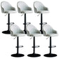 Industrial Metal Counter Height Stools Back Bar Stool for Living Room Light Gray Black 6 Piece Set Clearhalo 'Bar Furniture' 'Bar Stools' 'bar_stools' 'furn' 'furn_bar_stools' 'Furniture' 'Kitchen & Dining Furniture' 6373180
