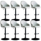 Industrial Metal Counter Height Stools Back Bar Stool for Living Room Light Gray Black 8 Piece Set Clearhalo 'Bar Furniture' 'Bar Stools' 'bar_stools' 'furn' 'furn_bar_stools' 'Furniture' 'Kitchen & Dining Furniture' 6373181