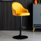 Industrial Metal Counter Height Stools Back Bar Stool for Living Room Yellow Black 1 Piece Clearhalo 'Bar Furniture' 'Bar Stools' 'bar_stools' 'furn' 'furn_bar_stools' 'Furniture' 'Kitchen & Dining Furniture' 6373182