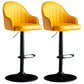 Industrial Metal Counter Height Stools Back Bar Stool for Living Room Yellow Black 2 Piece Set Clearhalo 'Bar Furniture' 'Bar Stools' 'bar_stools' 'furn' 'furn_bar_stools' 'Furniture' 'Kitchen & Dining Furniture' 6373183