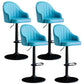 Industrial Metal Counter Height Stools Back Bar Stool for Living Room Blue Black 4 Piece Set Clearhalo 'Bar Furniture' 'Bar Stools' 'bar_stools' 'furn' 'furn_bar_stools' 'Furniture' 'Kitchen & Dining Furniture' 6373189