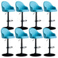Industrial Metal Counter Height Stools Back Bar Stool for Living Room Blue Black 8 Piece Set Clearhalo 'Bar Furniture' 'Bar Stools' 'bar_stools' 'furn' 'furn_bar_stools' 'Furniture' 'Kitchen & Dining Furniture' 6373191