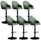 Industrial Metal Counter Height Stools Back Bar Stool for Living Room Green Black 6 Piece Set Clearhalo 'Bar Furniture' 'Bar Stools' 'bar_stools' 'furn' 'furn_bar_stools' 'Furniture' 'Kitchen & Dining Furniture' 6373195