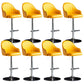 Industrial Metal Counter Height Stools Back Bar Stool for Living Room Yellow Silver 8 Piece Set Clearhalo 'Bar Furniture' 'Bar Stools' 'bar_stools' 'furn' 'furn_bar_stools' 'Furniture' 'Kitchen & Dining Furniture' 6373221
