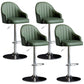 Industrial Metal Counter Height Stools Back Bar Stool for Living Room Green Silver 4 Piece Set Clearhalo 'Bar Furniture' 'Bar Stools' 'bar_stools' 'furn' 'furn_bar_stools' 'Furniture' 'Kitchen & Dining Furniture' 6373229