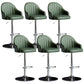 Industrial Metal Counter Height Stools Back Bar Stool for Living Room Green Silver 6 Piece Set Clearhalo 'Bar Furniture' 'Bar Stools' 'bar_stools' 'furn' 'furn_bar_stools' 'Furniture' 'Kitchen & Dining Furniture' 6373230