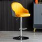 Industrial Metal Counter Height Stools Back Bar Stool for Living Room Yellow-Gray Silver 1 Piece Clearhalo 'Bar Furniture' 'Bar Stools' 'bar_stools' 'furn' 'furn_bar_stools' 'Furniture' 'Kitchen & Dining Furniture' 6373232