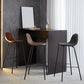 Leather Bar Stool Modern Backrest Counter Stool for Bristol with Metal Base Clearhalo 'Bar Furniture' 'Bar Stools' 'bar_stools' 'furn' 'furn_bar_stools' 'Furniture' 'Kitchen & Dining Furniture' 6373242