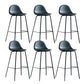 Leather Bar Stool Modern Backrest Counter Stool for Bristol with Metal Base Green 6 Piece Set Bar Stool(30"H) Clearhalo 'Bar Furniture' 'Bar Stools' 'bar_stools' 'furn' 'furn_bar_stools' 'Furniture' 'Kitchen & Dining Furniture' 6373254