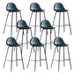 Leather Bar Stool Modern Backrest Counter Stool for Bristol with Metal Base Green 8 Piece Set Bar Stool(30"H) Clearhalo 'Bar Furniture' 'Bar Stools' 'bar_stools' 'furn' 'furn_bar_stools' 'Furniture' 'Kitchen & Dining Furniture' 6373256