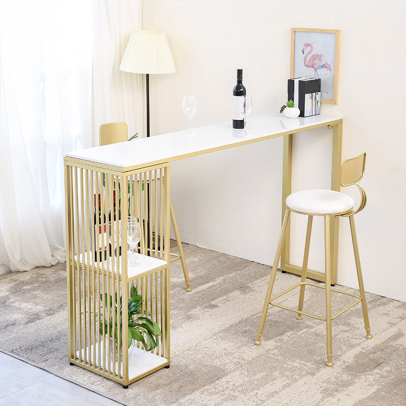 Taburete de bar Glam sin brazos, base de metal dorado, taburete de comedor con reposapiés