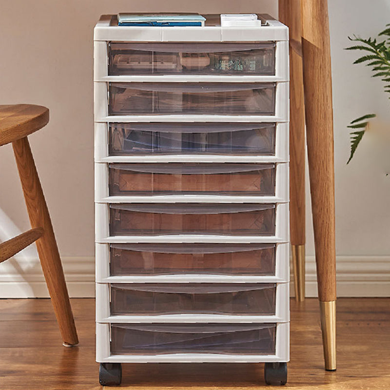 Zeitgenössische Schubladen Kabinett Castors Cabinet für Zuhause oder Büro