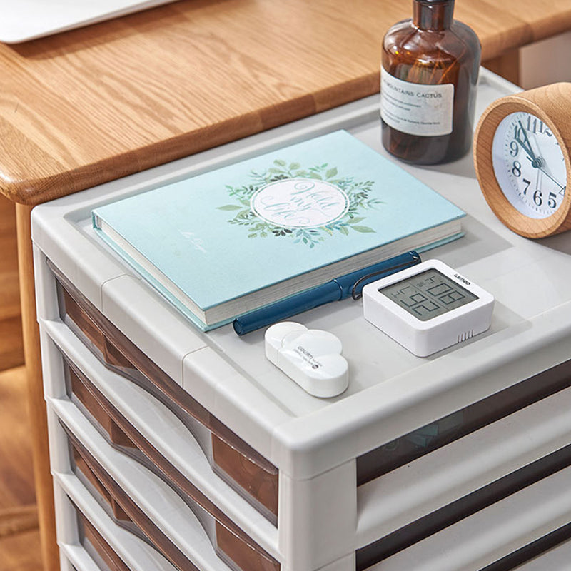 Zeitgenössische Schubladen Kabinett Castors Cabinet für Zuhause oder Büro